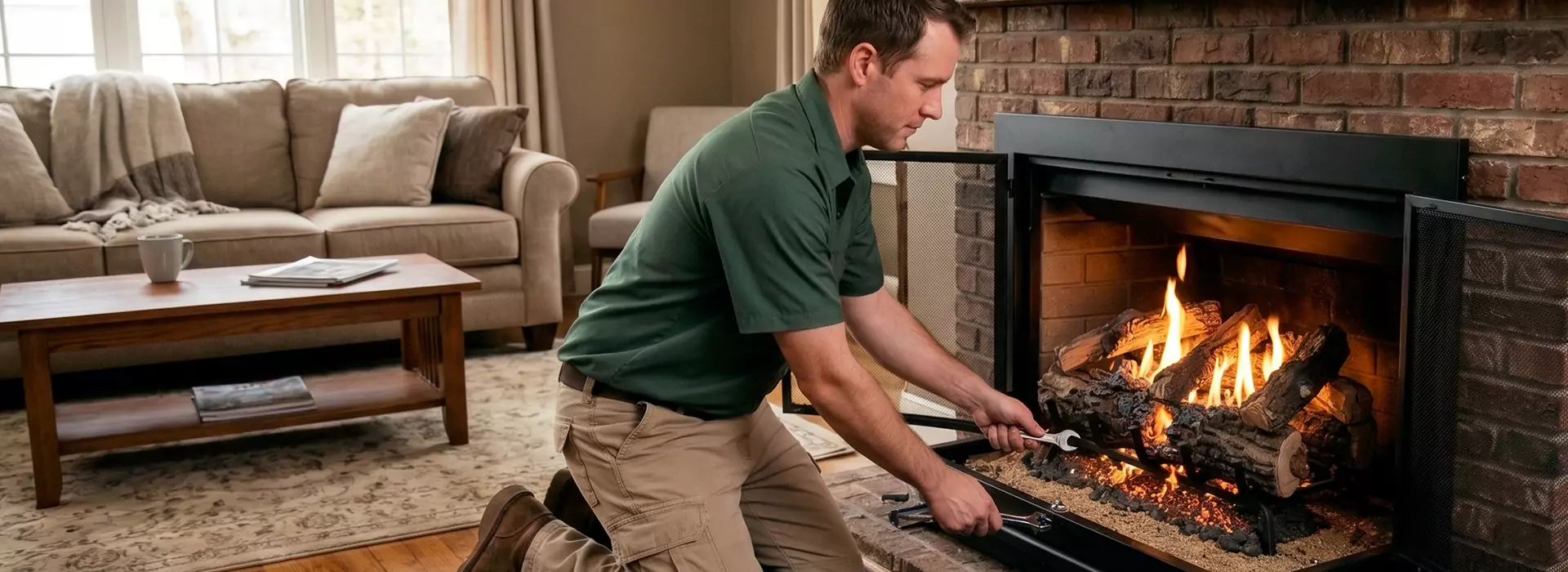 Gas Fireplace Logs in San Marcos, TX