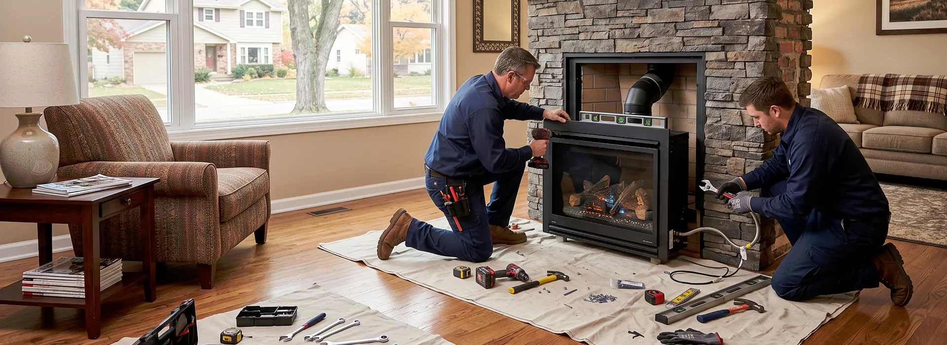 New Fireplace Installation in San Marcos