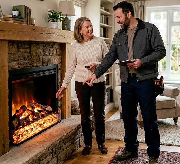 Why San Marcos Homeowners Choose Our Electric Fireplace Embers Team?
