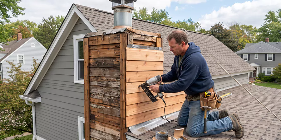 Wood Chimney Chase Repair San Marcos