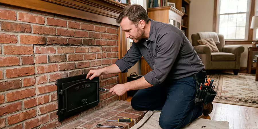 Fireplace Ash Dump Door Installation San Marcos