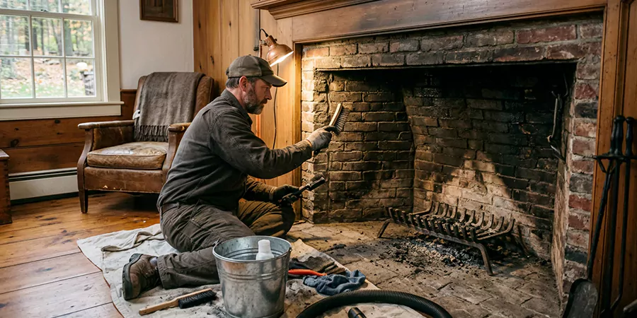 Inglenook and Coal Burning Fireplace Restoration San Marcos