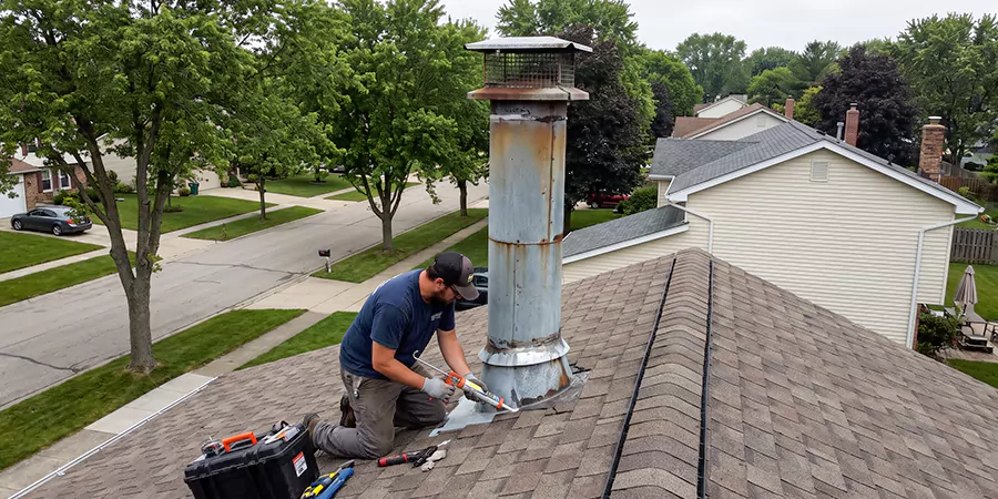 Stone, Stucco, and Metal Chimney Leak Repair San Marcos